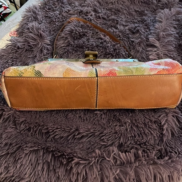 Patricia Nash shoulder bag.  Measurements show in photos, 9 inch strap drop. - Picture 2 of 6
